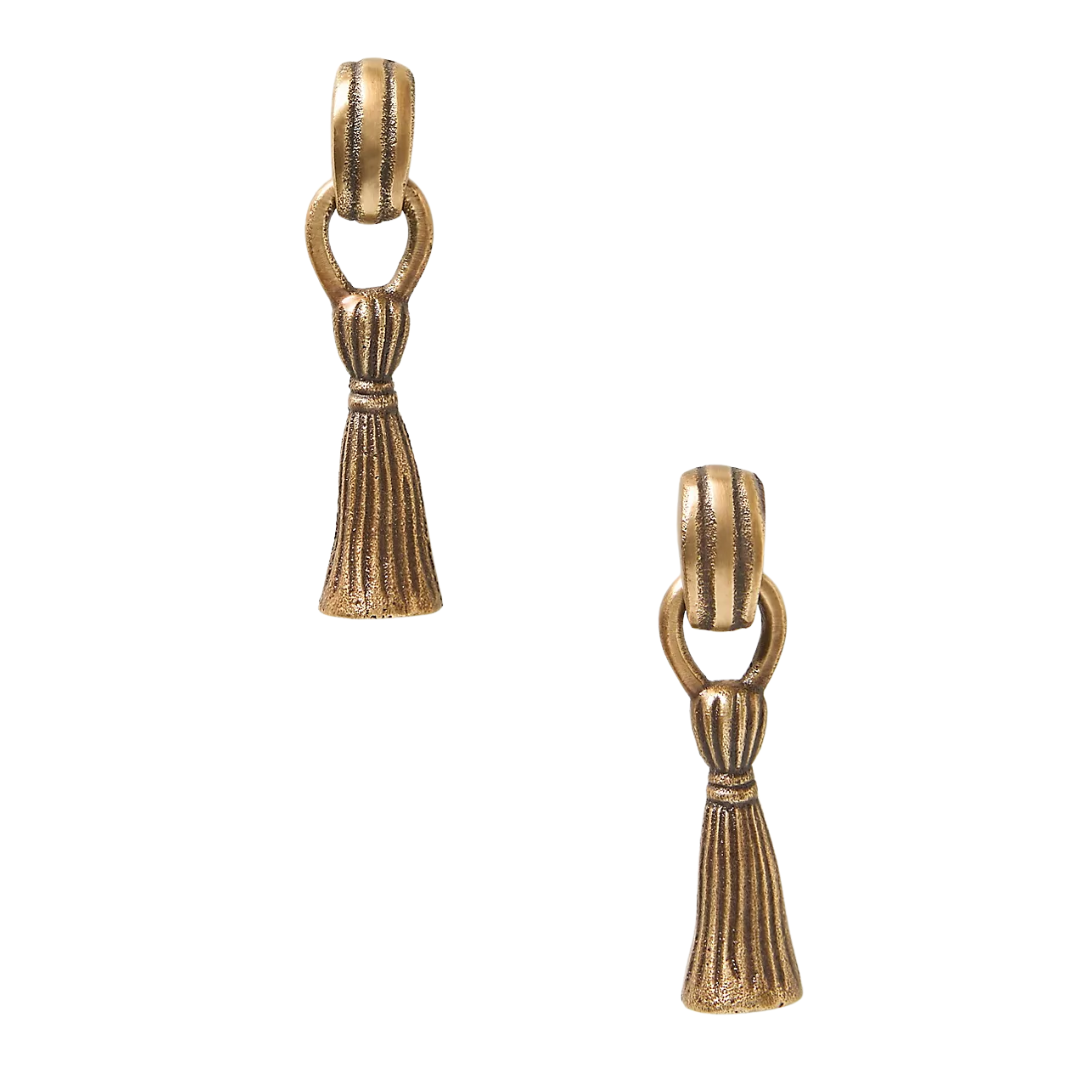 Lark Tassel Drop Pull Knobs, Set of 2