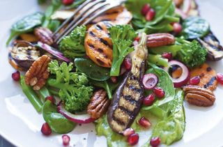 Dinner ideas for two: Sweet potato and aubergine salad