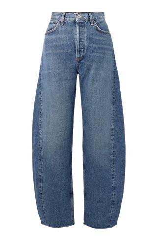 Luna High Rise Barrel Leg Jeans in Control