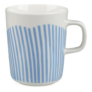 blue striped mug 