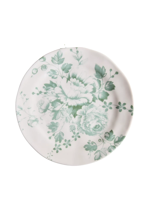 Blooming Transferware Side Plate