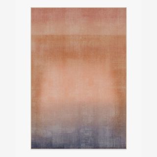 ombre orange and purple rug