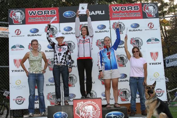 The WORS 2010 women's Elite Podium at the Wigwam MTB Challenge.