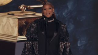 Queen Latifah presenting at 2025 Grammys