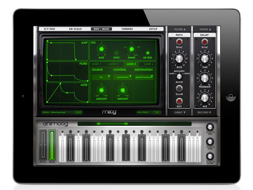 The Env/Mod page