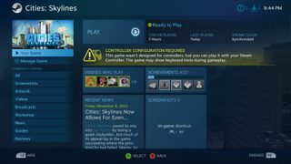 A large chunk of your Steam library will require a custom configuration.