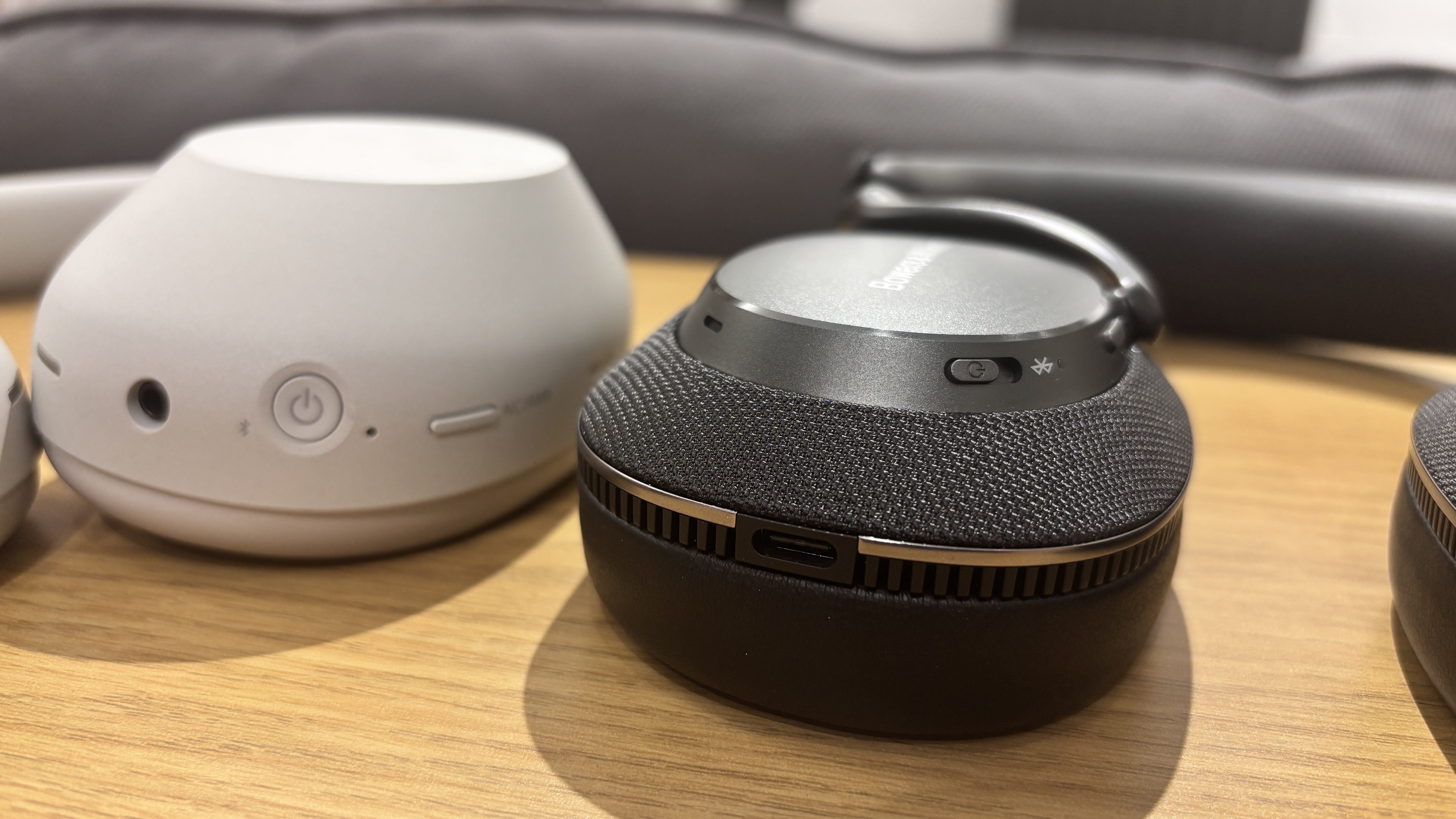 Bowers & Wilkins Px7 S3 next to the Sony WH-1000XM6