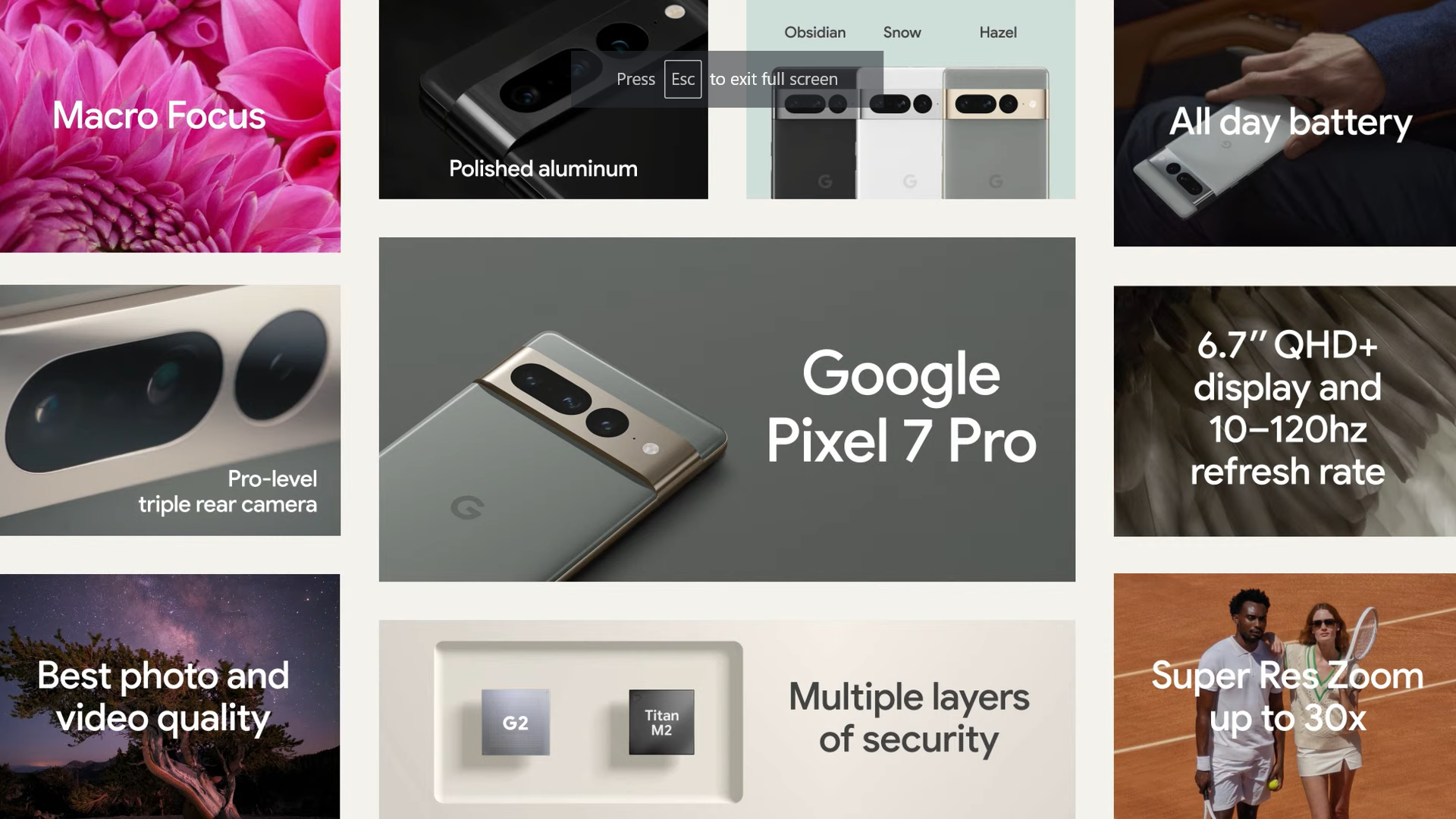 Google Pixel 7 event