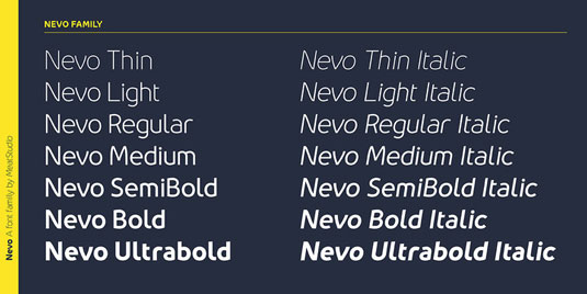 Nevo font