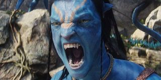 Avatar Jake shouting in his Na'vi form