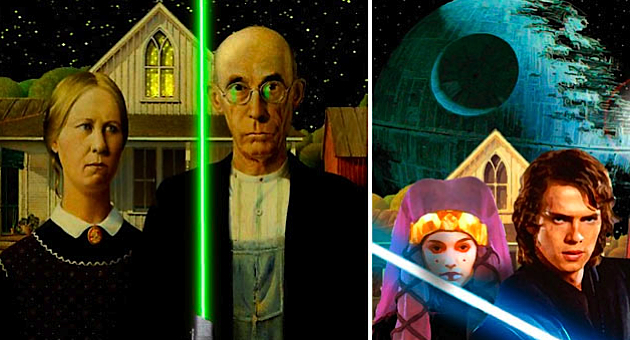 Star Wars meets art gallery
