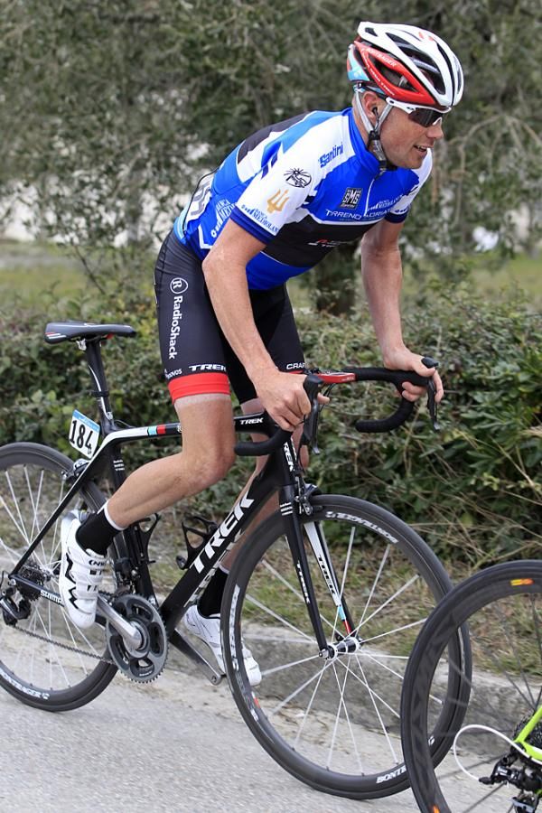 Chris Horner in the lead at Tirreno-Adriatico
