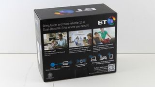 BT 11ac Dual-Band Wi-Fi Extender 1200 back of box