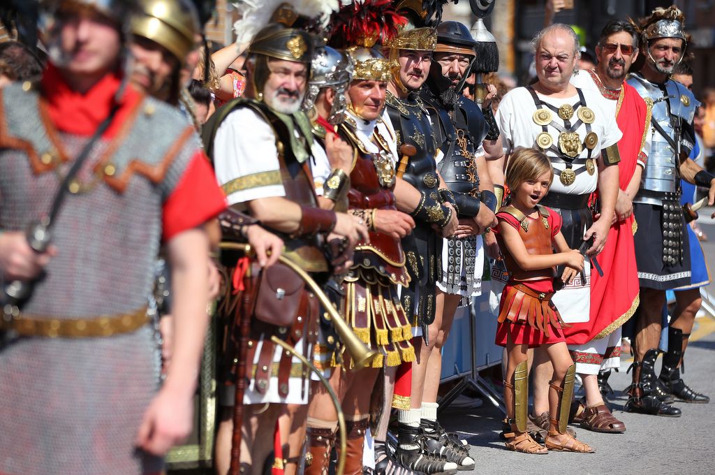 The Roman Soldiers at the stage today