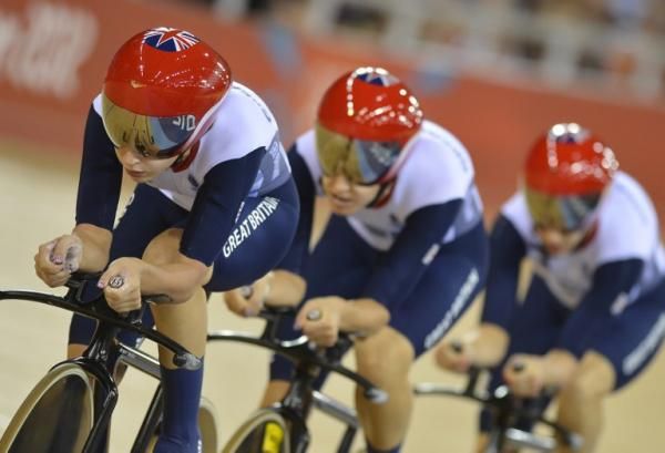 Great Britain was stunning in its performance throughout the women's team pursuit, capped off with a gold medal and another world record.