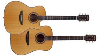 Orangewood Hudson and Sage Live acoustic guitars