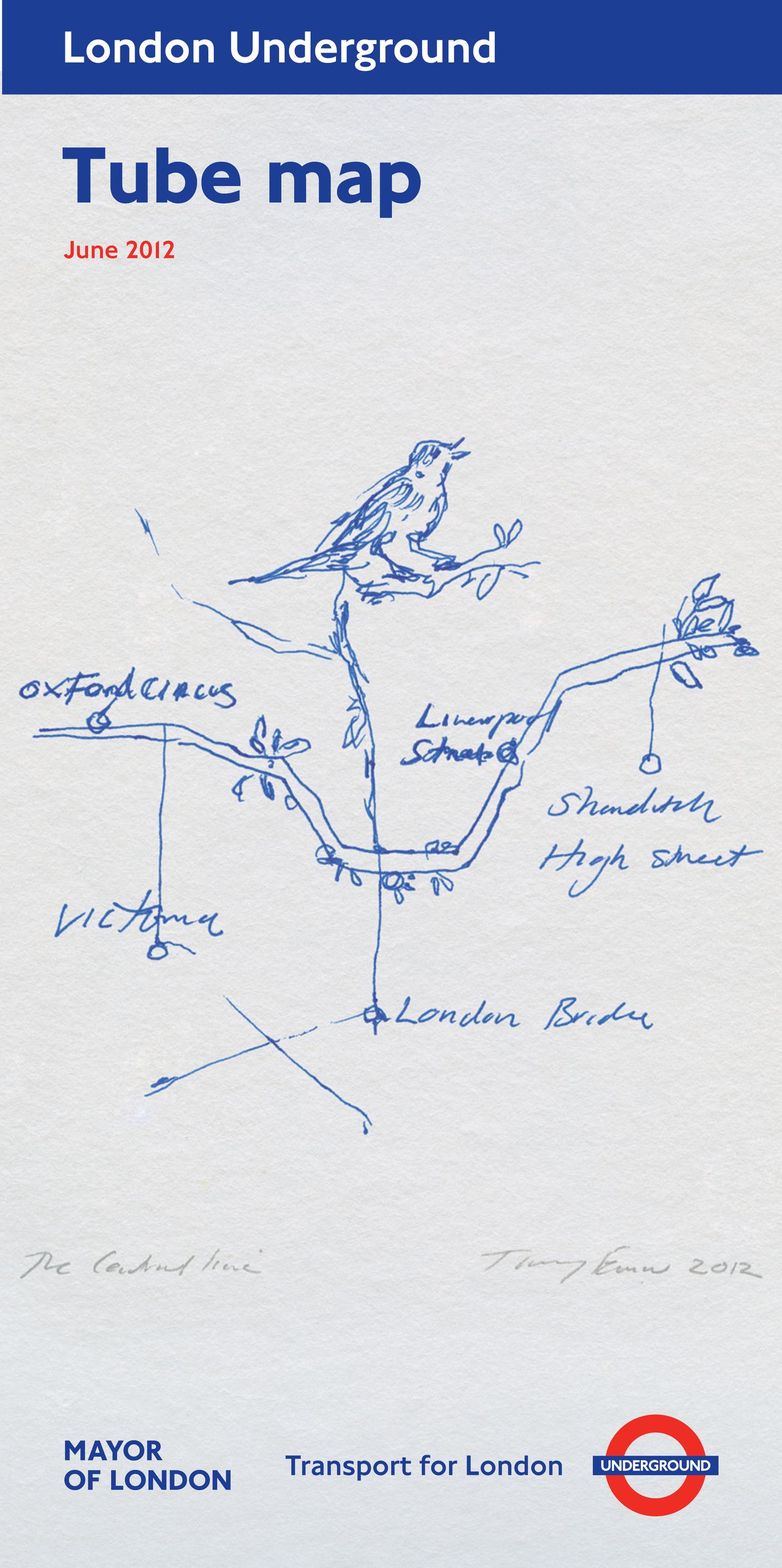 Tracey Emin, 'The Central Line', 2012