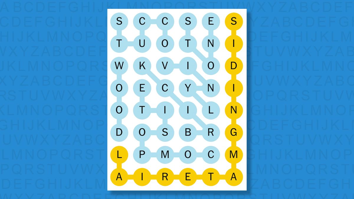 NYT Strands answers for game 709 on a blue background