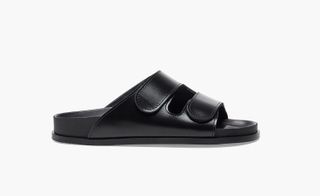Summer sandals in black slider by Birkenstock X Toogood