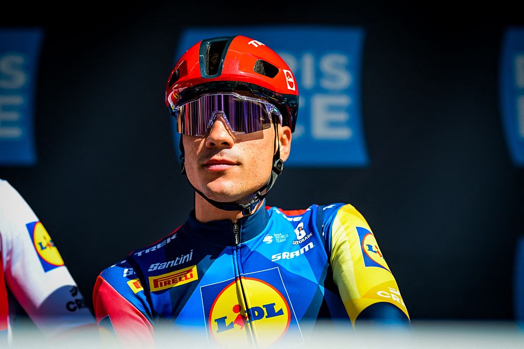  Juan Ayuso  pictured at the start of the second stage of Paris-Nice