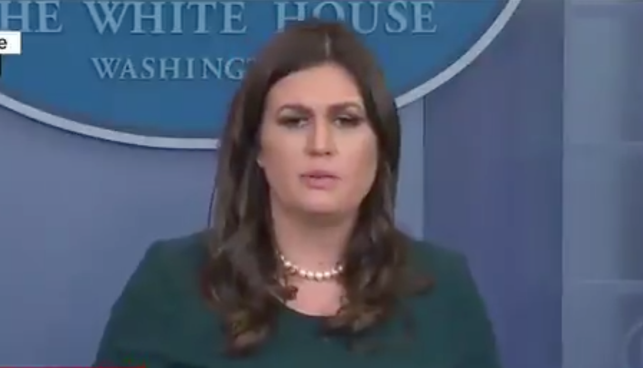 Sarah Huckabee Sanders. 