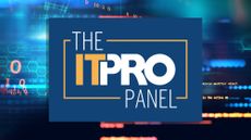 The IT Pro Panel logo on a background of computer code