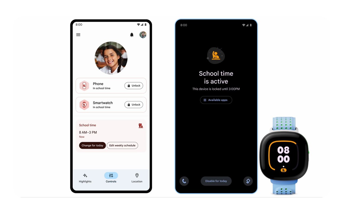 Google Family Link School Time mode