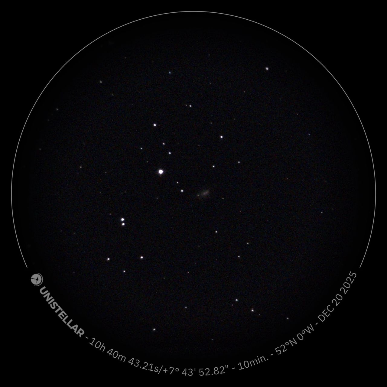 3IATLAS comet shot with a Unistellar telescope