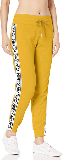 Calvin Klein Women's Vintage Logo Tape Rib Cuff Jogger Pant | was $59.50 | now $42.63 | save 28% at Amazon