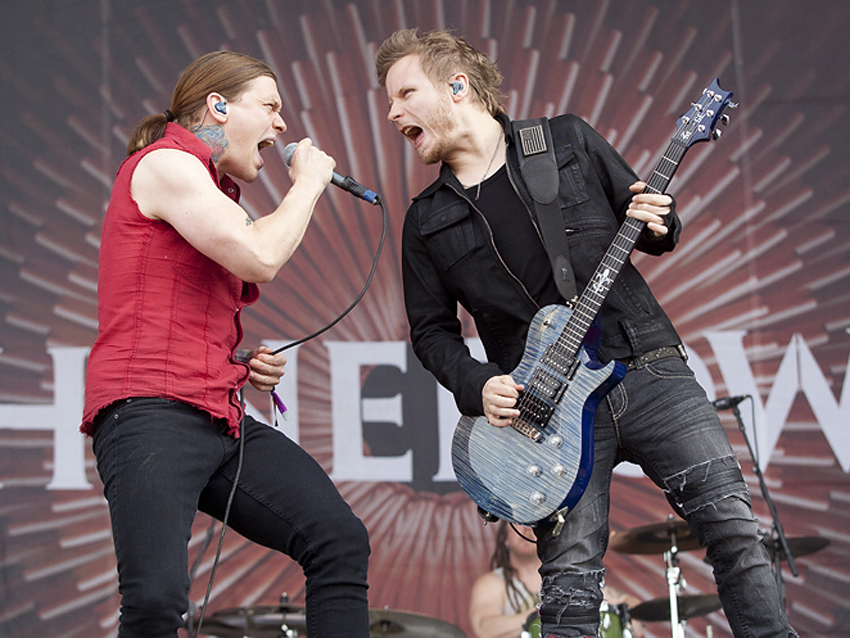 Shinedown frontman Brent Smith and guitarist Zach Myers