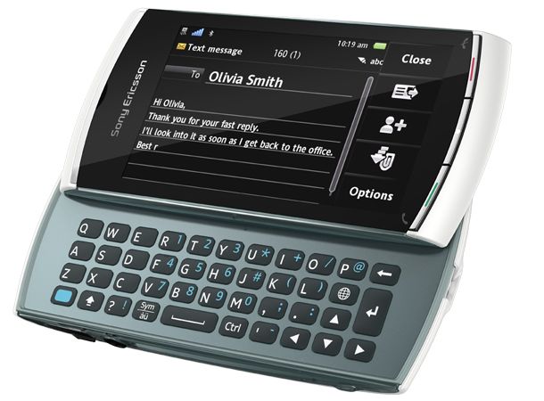 Sony Ericsson Vivaz Pro three quarters