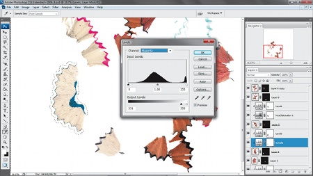 create clipping mask, adjust layers