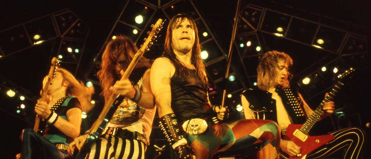 Iron Maiden onstage in 1983