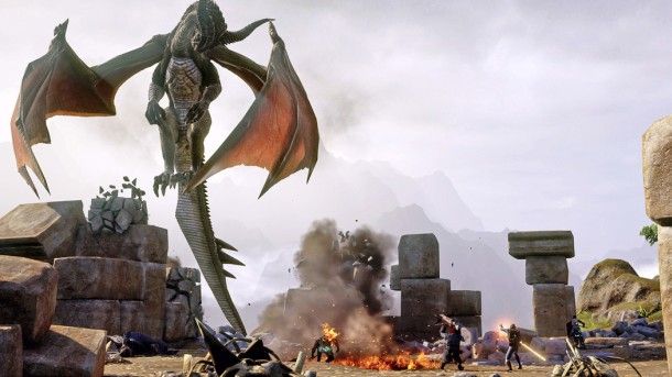 Dragon Age: Inquisition screenshots show monsters, magic and a bald elf ...