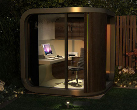 The new Brit-designed OfficePOD - next gen shed working!