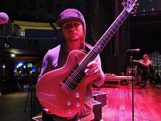 Shinedown's Zach Myers with just one of his PRS signature models