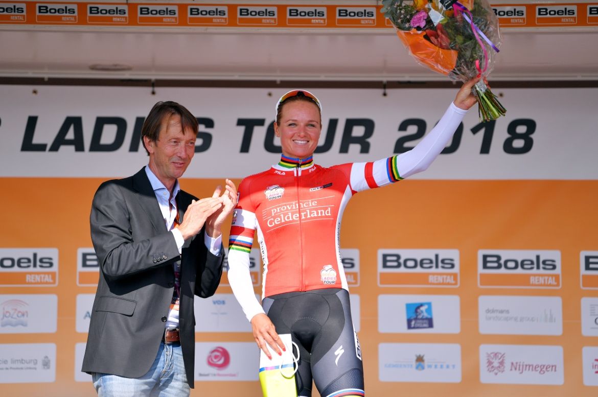Chantal Blaak on the podium