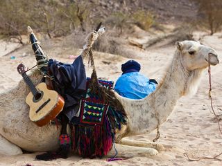 Tuareg man in algerian sahara