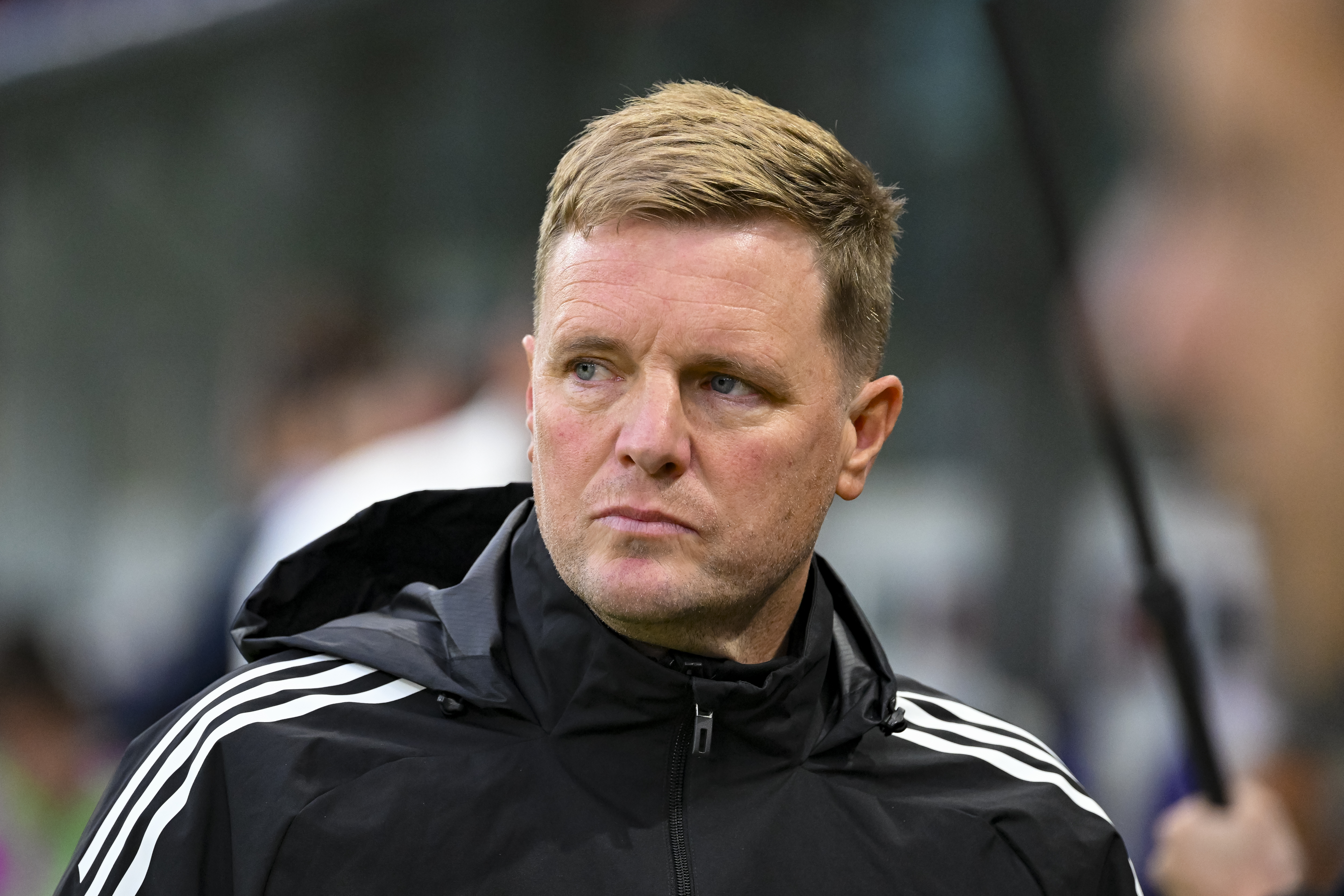 Eddie Howe in the away dugout