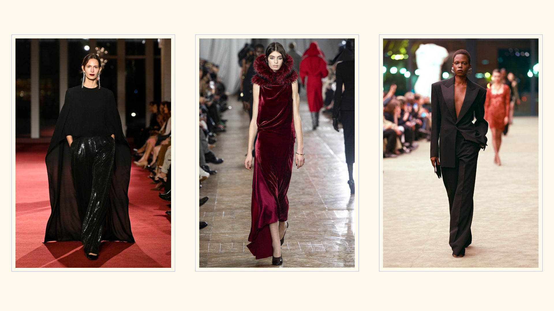 Michael Kors, Lanvin, Saint Laurent runway models for autumn/winter 2026