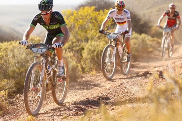 Kevin Evans broke his collarbone in a crash on Stage 1 last year. This year he's in peak form, making his rivals suffer on the climbs.