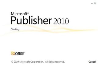 publisher 2010 splash