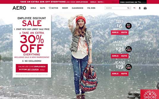 Aero homepage