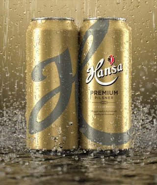 Cooper created these fully 3D Pilsner beer cans for Hansa packaging