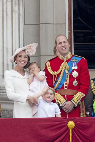 The Duke and Duchess of Cambridge, Prince George and Princess Charlotte