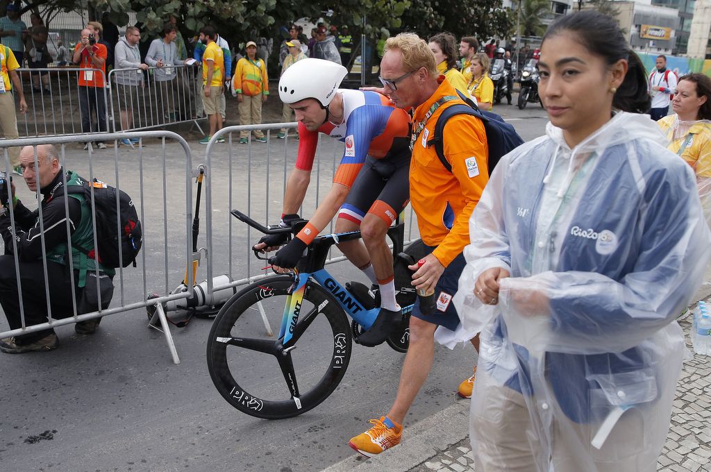 Tom Dumoulin (Netherlands) after his silver medal ride