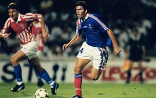 Zinedine Zidane's France debut against Czech Republic in 1994
