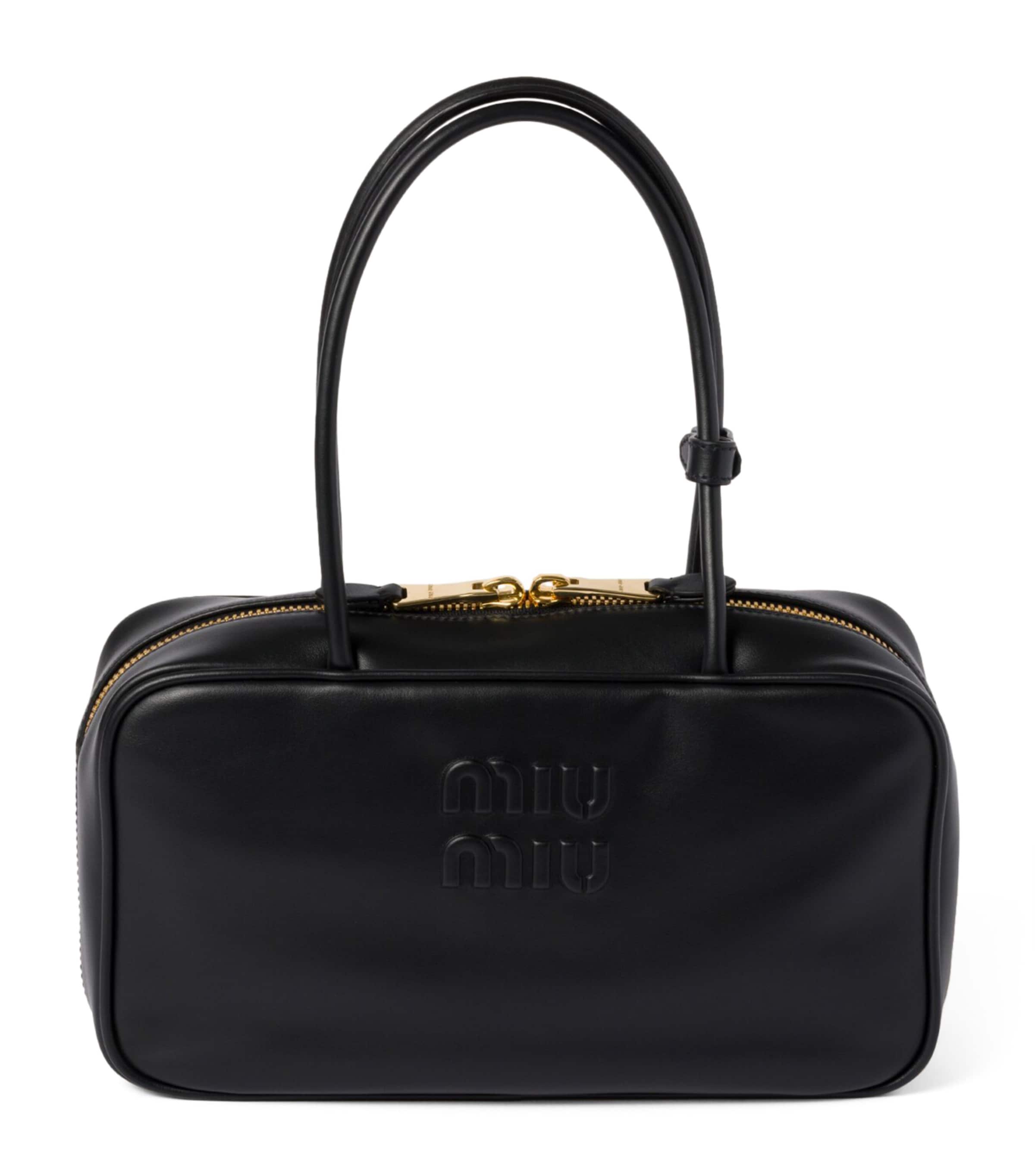 Miu Miu Leather Beau Top-Handle Bag