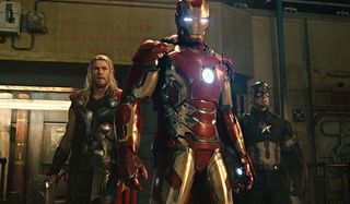 Thor, Iron Man and Captain America as The Avengers