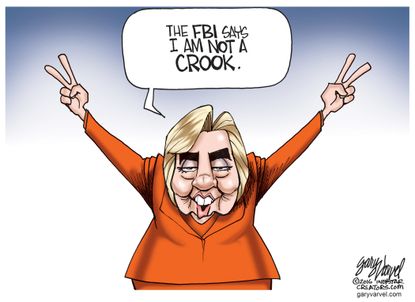 Political cartoon U.S. Hillary Clinton FBI investigation